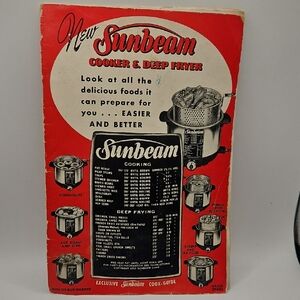Sunbeam Cooker & Deep Fryer Instruction Manual